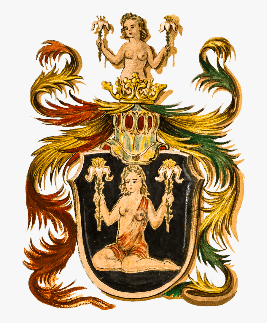 Coat Of Arms Zodiac Sign Virgo - Virgo Coat Of Arms, Transparent Clipart