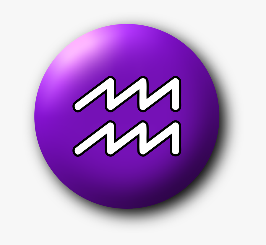 Purple,text,violet - Aquarius, Transparent Clipart
