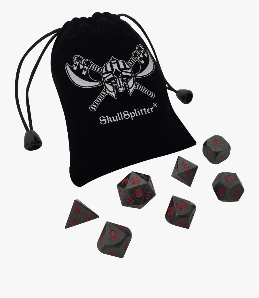 Velvet Bag With Metal Dice - Dice, Transparent Clipart