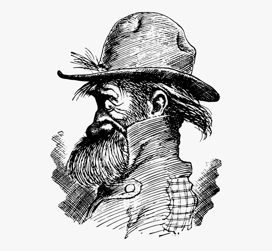 Human Behavior,art,visual Arts - Beard Man Transparent Png, Transparent Clipart