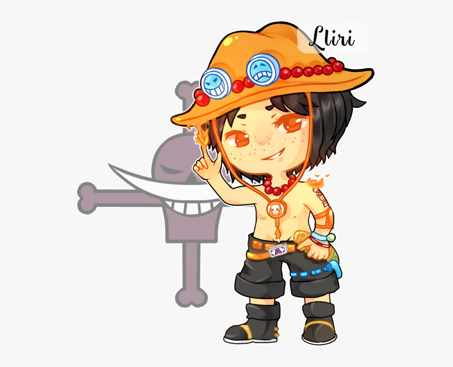 [ Op ] Ace By Lliri - One Piece Whitebeard Flag, Transparent Clipart