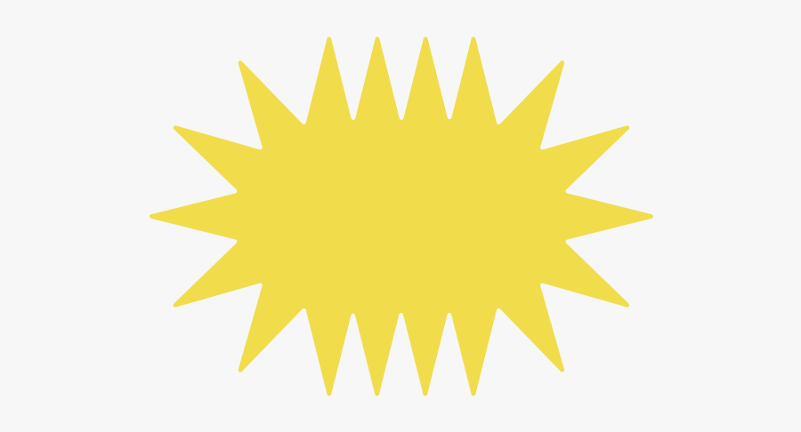 Yellow Flag Red Star, Transparent Clipart