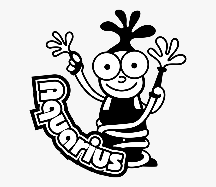 Clip Art Astrology Vector - Aquarius, Transparent Clipart