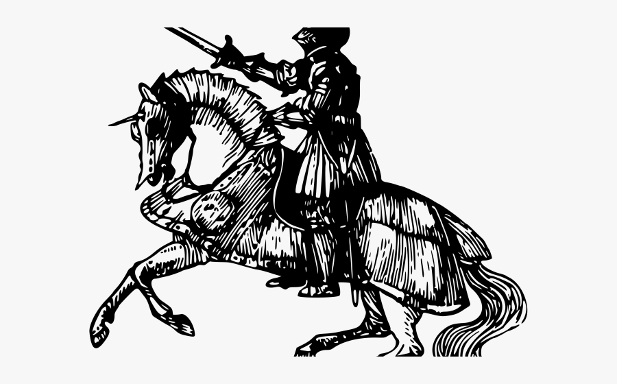 Knight On Horse Transparent, Transparent Clipart