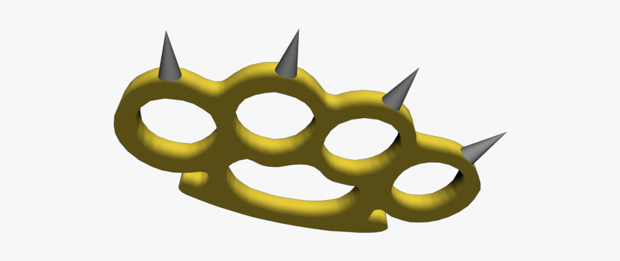 Brass Knuckles - Illustration, Transparent Clipart