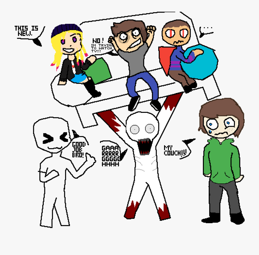 Movie Night Clipart , Png Download - Draw The Squad Lifting Couch, Transparent Clipart