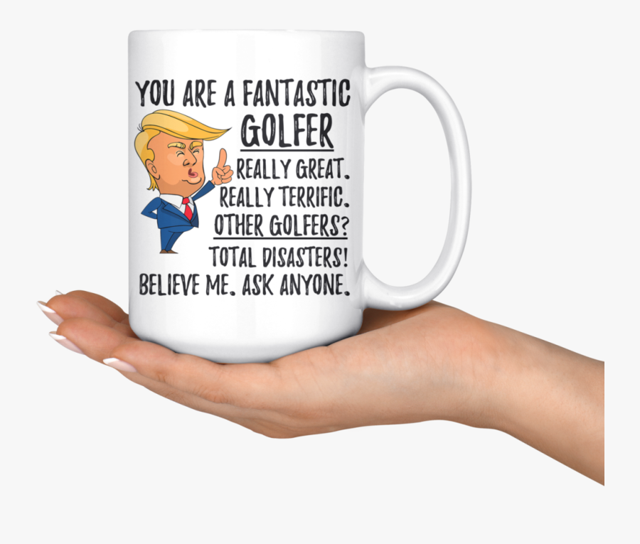 Funny Fantastic Golfer Trump Coffee Mug , Png Download - Beer Stein, Transparent Clipart