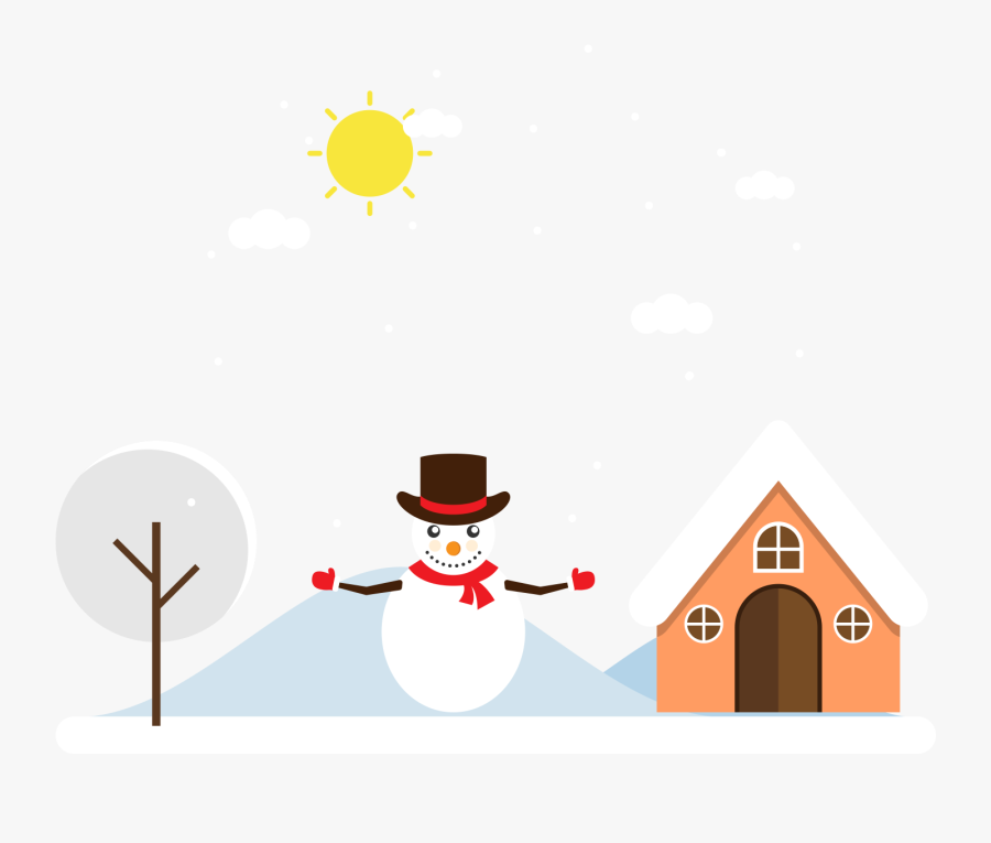 Transparent Winter Scene Png - Cartoon , Free Transparent Clipart