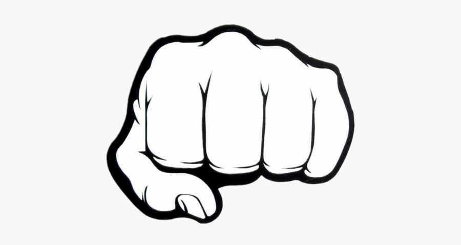 Black And White Fist Emoji, Transparent Clipart