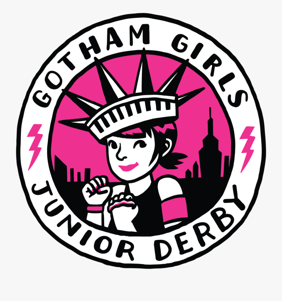 Ggrd Logo Travel Teams Juniors - Gotham Girls Roller Derby Logo, Transparent Clipart