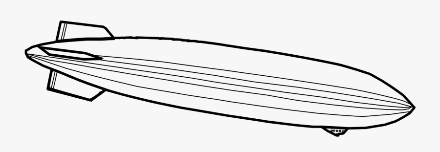 Zeppelin Airship Dirigible, Transparent Clipart