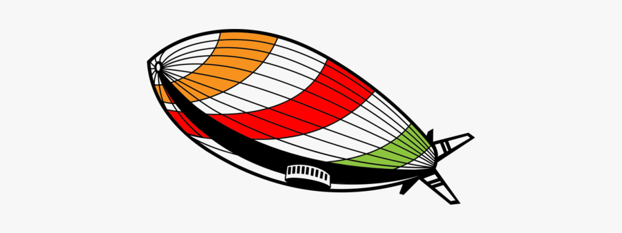 Zeppelin Graphic, Transparent Clipart