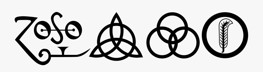 From To Naming You Or Your Work With A Symbol - Led Zeppelin Symbols, Transparent Clipart