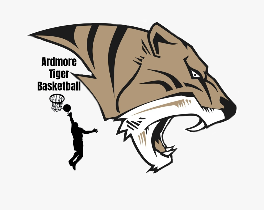 Ahs Tiger Basketball Logo - Ardmore High School, Transparent Clipart