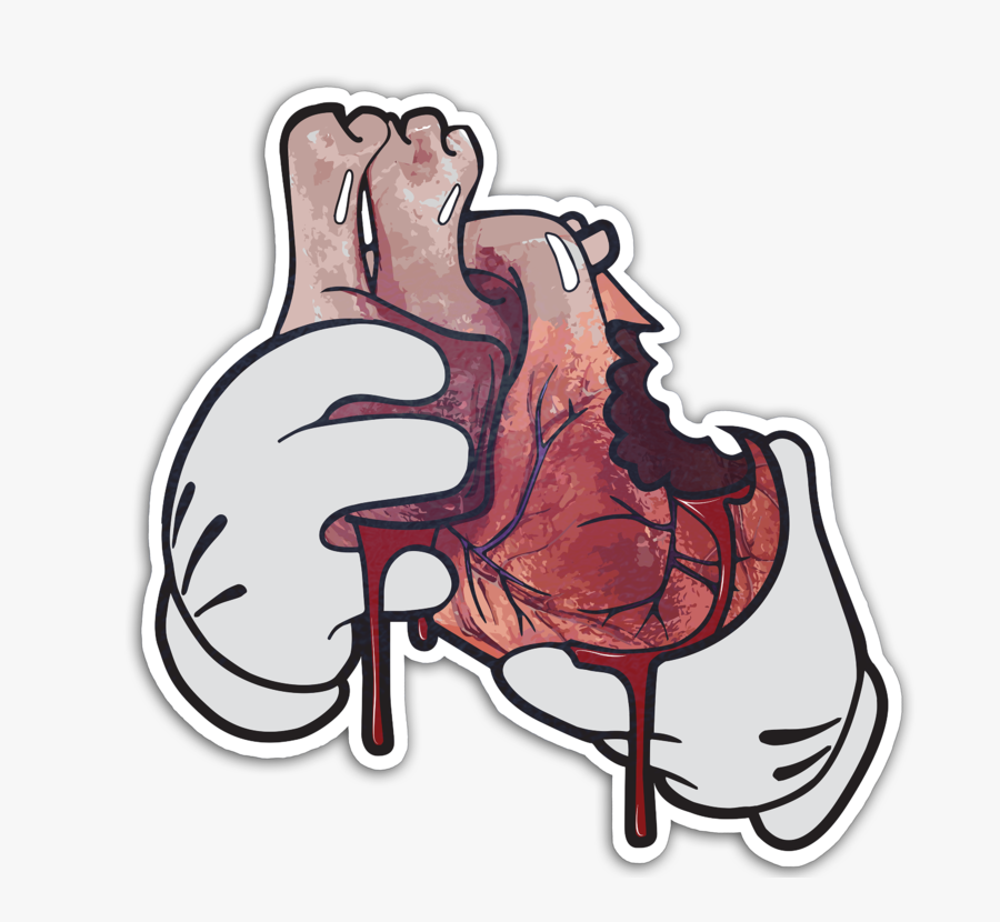 Transparent Hands Holding Heart Clipart - Hands Holding A Bleeding Heart, Transparent Clipart