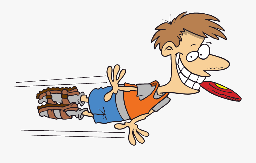 School Counseling From A Z Coping Frisbee - Man Flying Through Air, Transparent Clipart