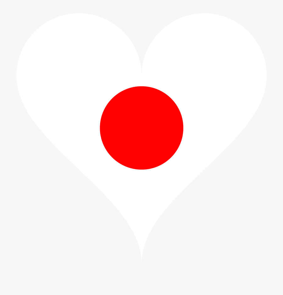 Image Of Love Shape Japan Flag Clipart , Png Download - Heart, Transparent Clipart