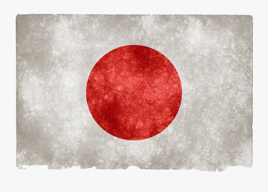 Japan Grunge Flag, Transparent Clipart