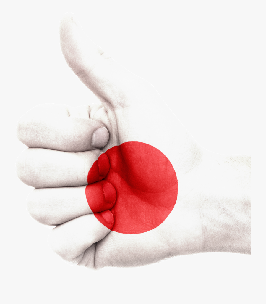 Japan Flag Hand National Pride Png Image - Japan Flag Hand Png, Transparent Clipart
