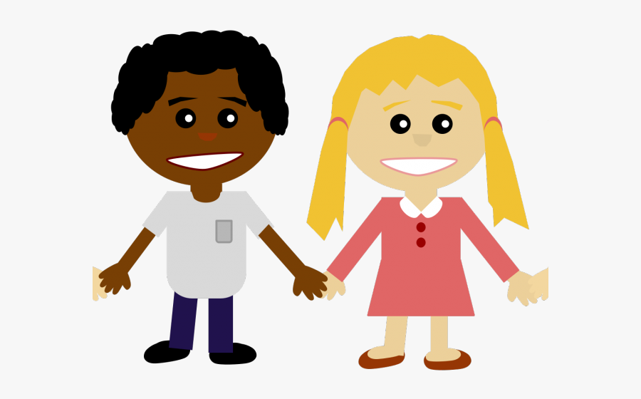 Friends Holding Hands Cartoon - Friends Holding Hands Clipart, Transparent Clipart