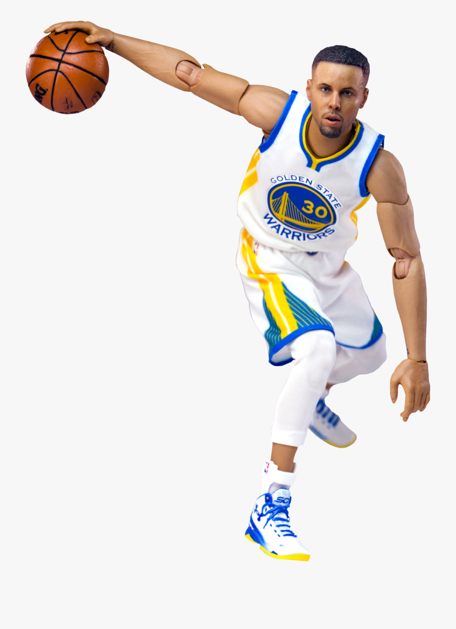 Basketball In Motion Png - Steph Curry White Background, Transparent Clipart