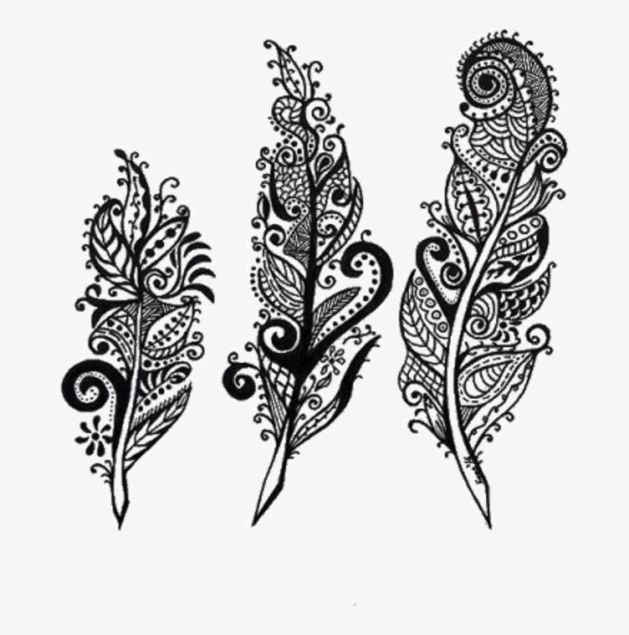 Download Clip Art Boho Design Boho Feather Clipart Black And White Free Transparent Clipart Clipartkey