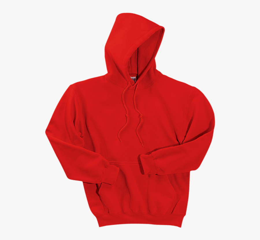 Red - Hooded Sweatshirt, Transparent Clipart