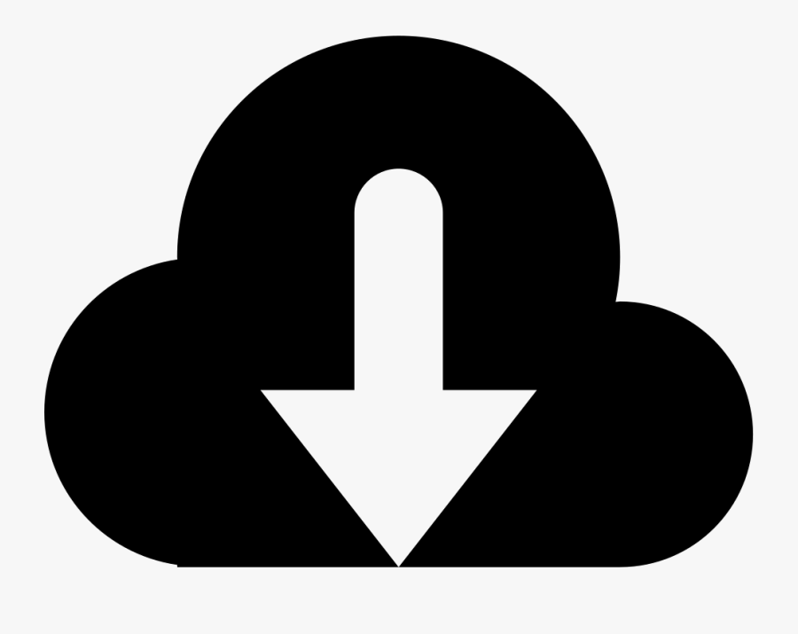 Cloud Donwload Png Icon - Sign, Transparent Clipart