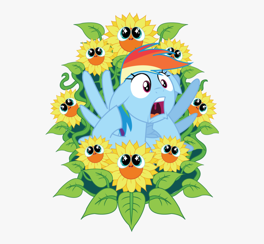 Clip Art Royalty Free Stock Artist Xkappax Beautiful - Rainbow Dash Sunflower, Transparent Clipart