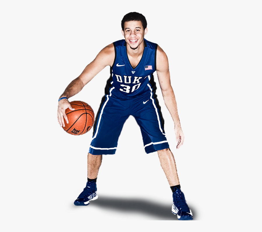 Transparent Duke Basketball Clipart - Seth Curry, Transparent Clipart