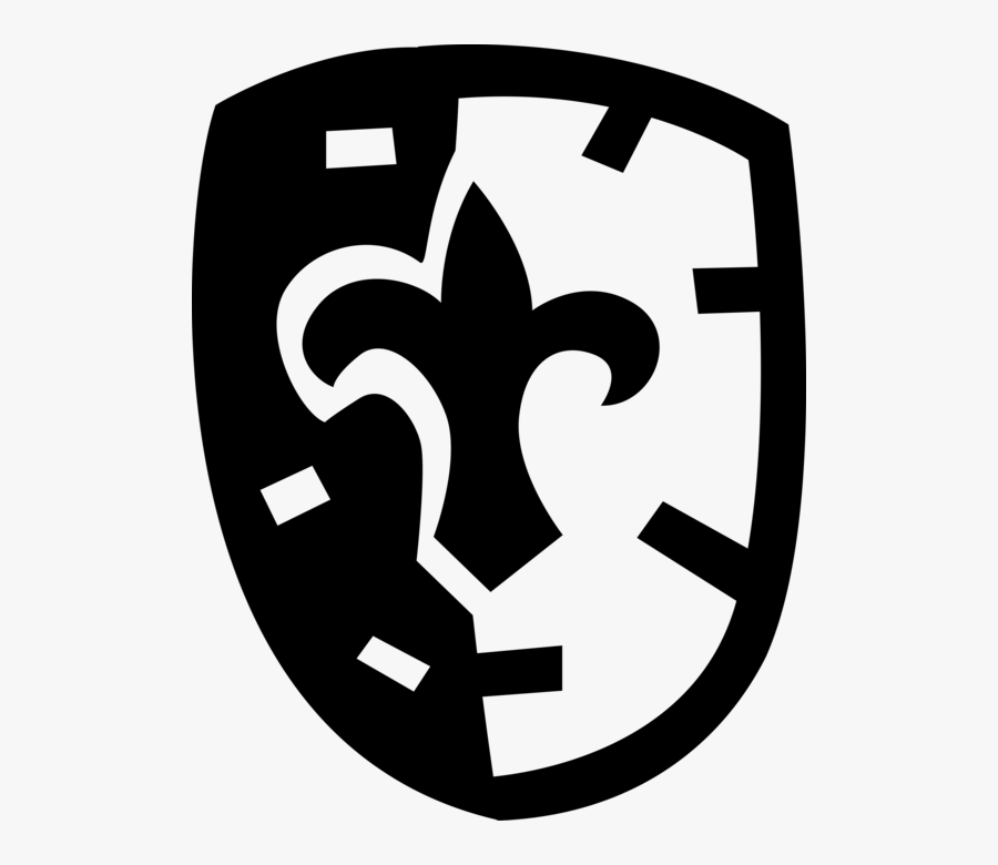 Vector Illustration Of Middle Ages Medieval Shield - Shield, Transparent Clipart