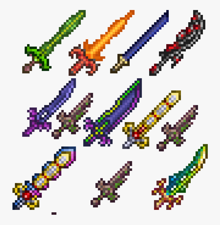 Terra Blade Crafting Clipart , Png Download - Terra Blade Craft Terraria, Transparent Clipart