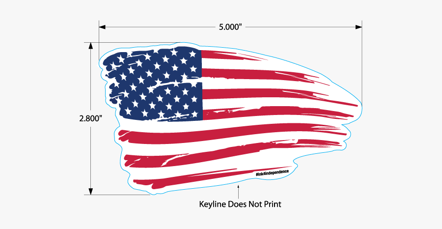 American Flag Art Png, Transparent Clipart