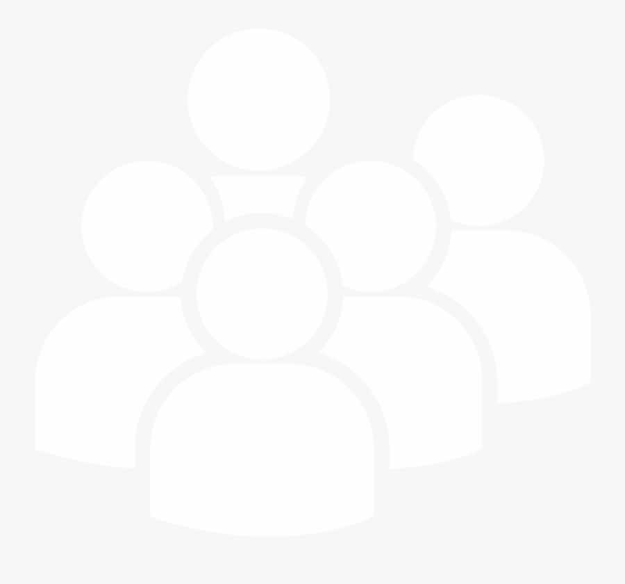Team Transparent Black And White Many People Icon- - People Icon White Png, Transparent Clipart