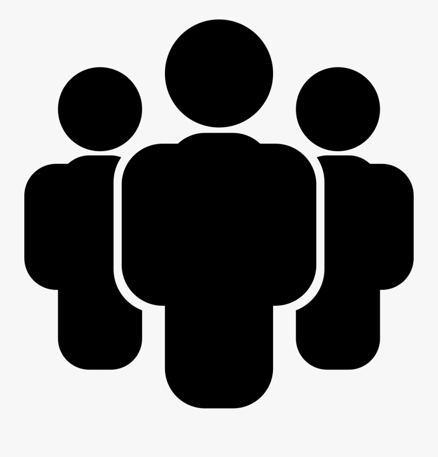 Bimetrical Icon Team Black - Three People Clipart, Transparent Clipart