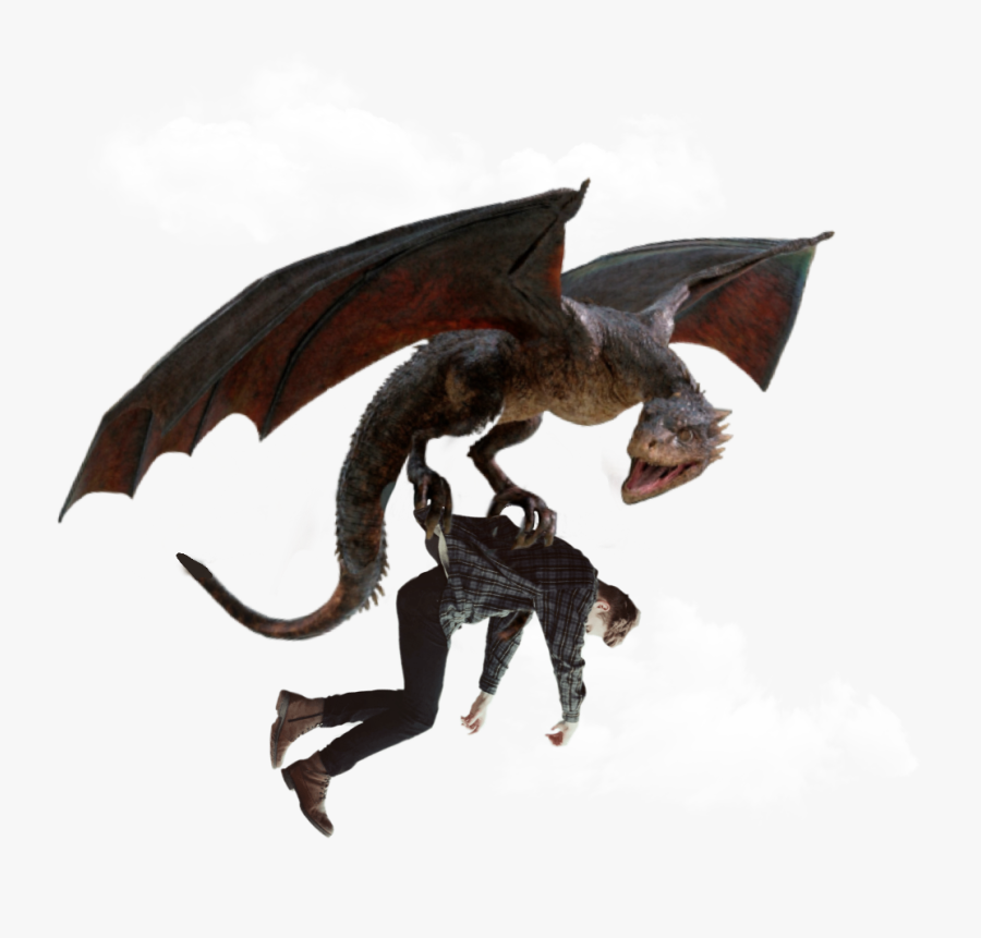 #ftestickers #dragon #flying #man #clouds #stickers - Dragon Game Of Thrones Png, Transparent Clipart