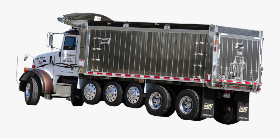 Landfill Drawing Semi Truck - Multi Axle Dump Truck, Transparent Clipart