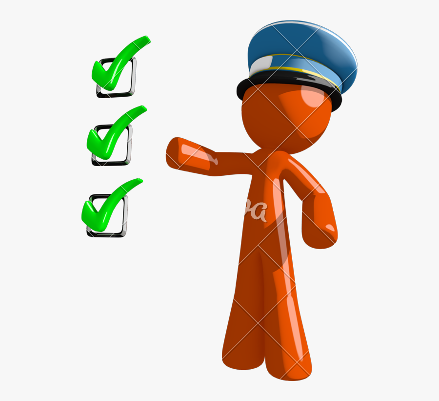 Mail Clipart Postal Worker - Orange Man Construction Png, Transparent Clipart