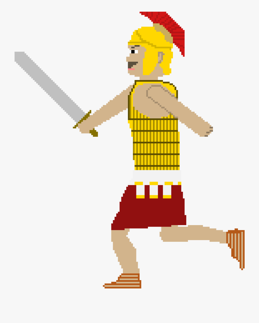 Pixel Art Greek Man - Man Greek Cartoon Png, Transparent Clipart