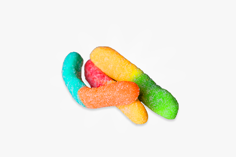 Gummy Worms Png Transparent Background - Sour Gummy Worm Png, Transparent Clipart