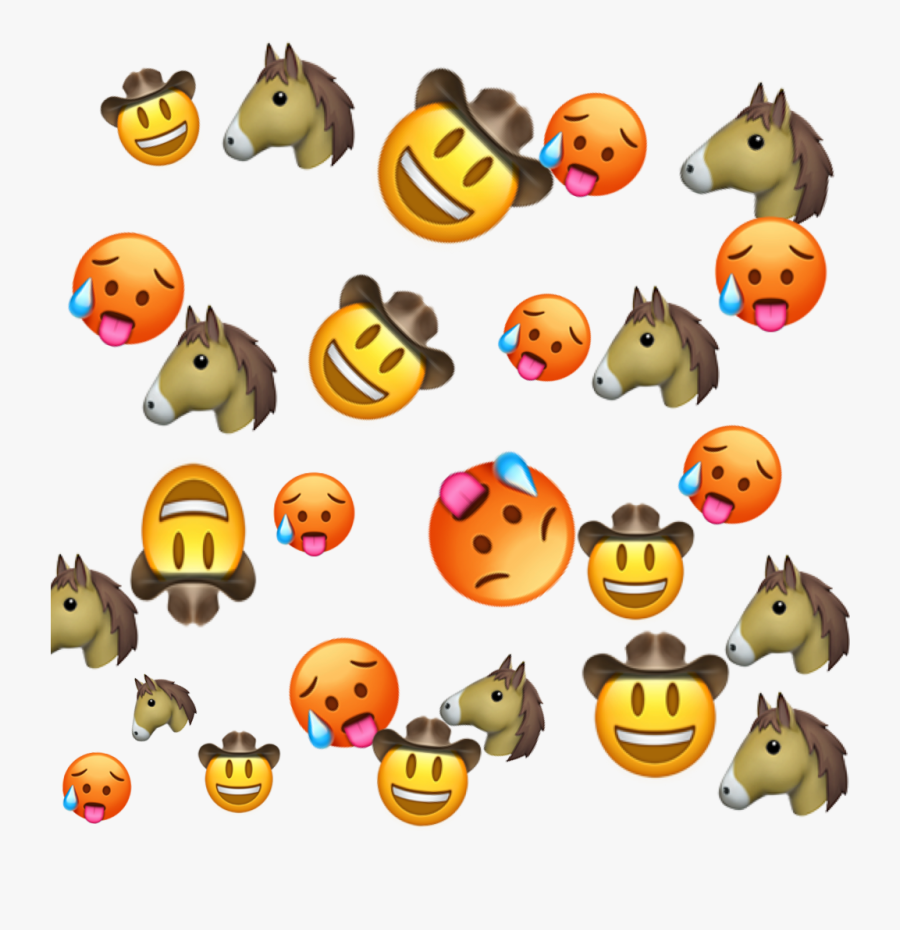 #horse #cowgirl #cowboy #sticker #emojibackground #emoji, Transparent Clipart