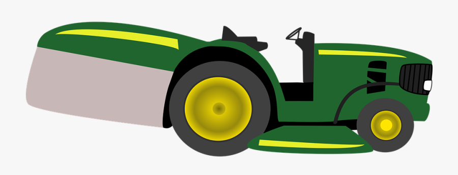 Grass, Lawn, Mechanics, Mower, Tractor - Rasenmähertraktor Clipart, Transparent Clipart
