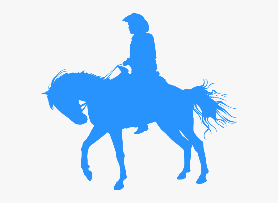 Red Cowboy Silhouette, Transparent Clipart