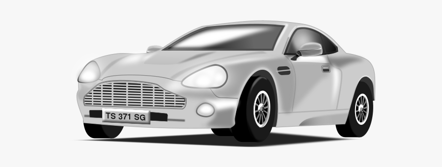 Silvery Car - Sports Car Png Vector, Transparent Clipart