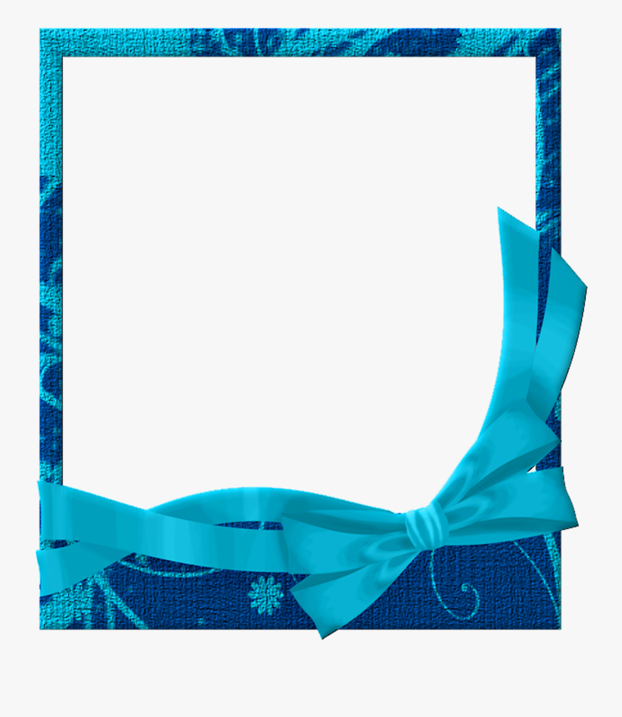 Transparent Blue Bracket Frame Clipart Free - Blue Photo Frame Png, Transparent Clipart
