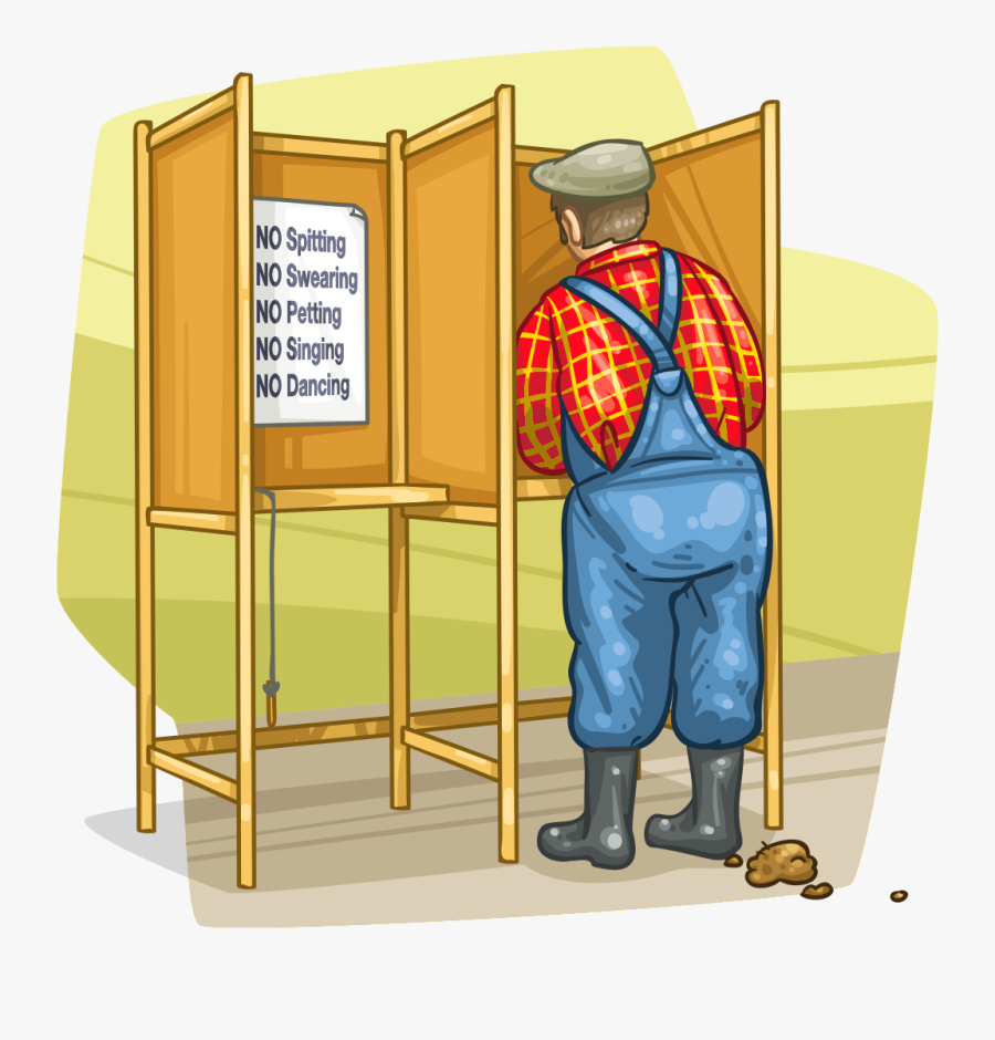 Item Detail Itembrowser General - Cartoon Voting Booth, Transparent Clipart