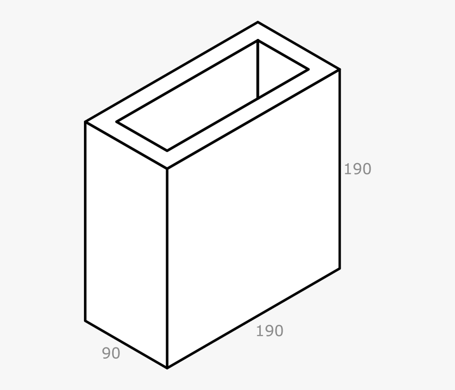 Half Length Hollow Cored Accessory Block For A, Transparent Clipart