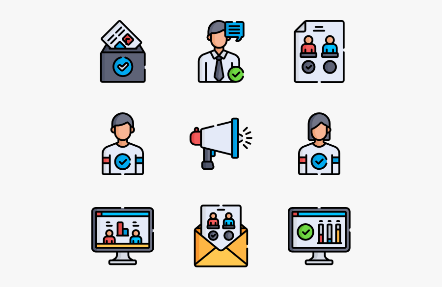 Voting Elections, Transparent Clipart