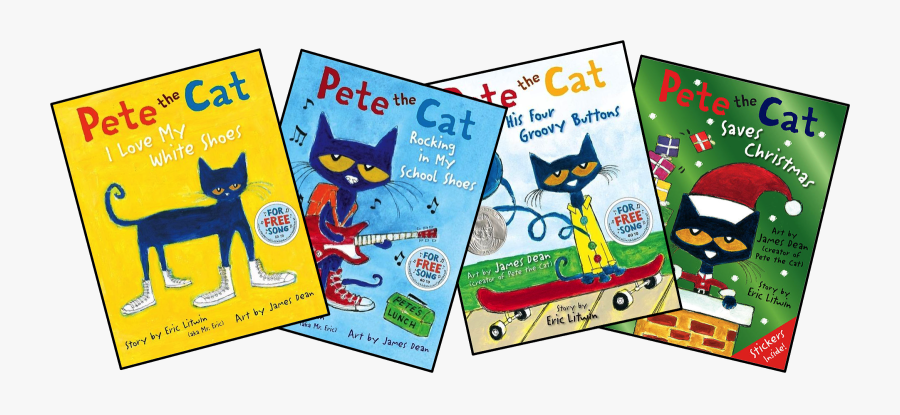There Are 40 And Counting Pete The Cat Books - Cartoon, Transparent Clipart