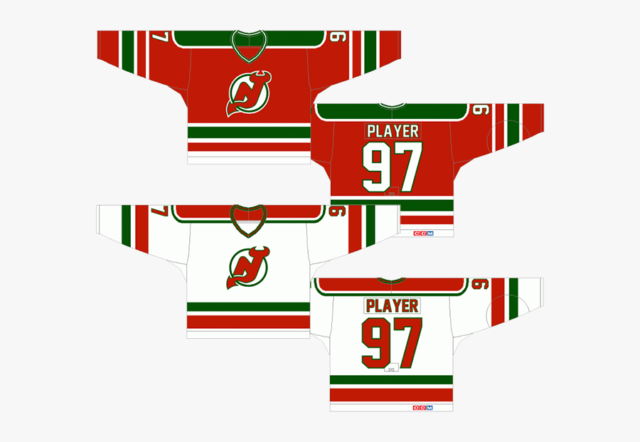 New Jersey Devils Original Jersey, Transparent Clipart
